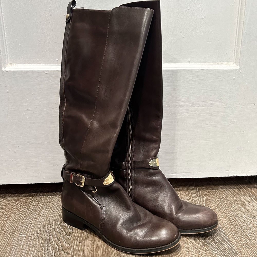 Chocolate Brown Michael Kors Riding Boots